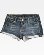 Low Rise Denim Shorts