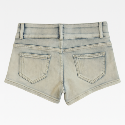 Low Rise Denim Shorts Y2K