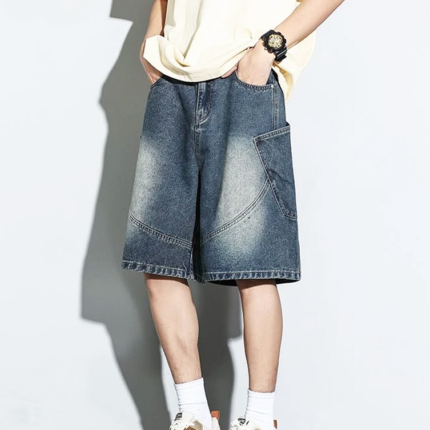 Y2K Baggy Denim Blue Shorts