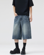 Y2K Baggy Jean Shorts Mens