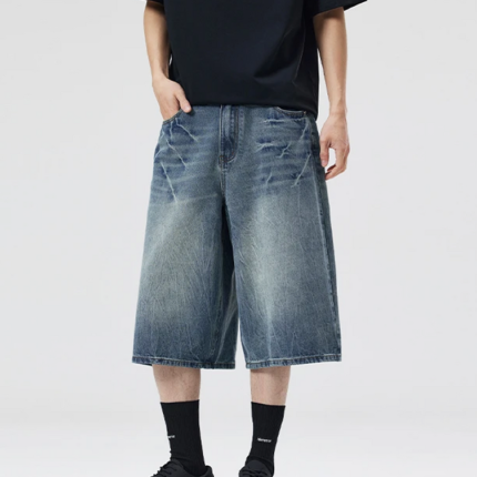 Y2K Baggy Jean Shorts Mens