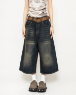 Y2K Baggy Jean Shorts Womens