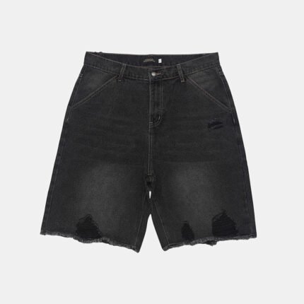 Y2K Baggy Jorts Black