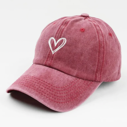 Y2K Baseball Cap With Heart