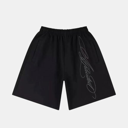 Y2K Calligraphie Black Shorts