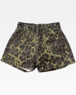 Y2K Denim Leopard Shorts