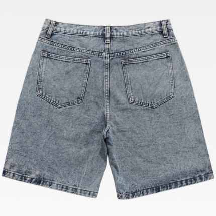 Y2K Denim Star Shorts Blue & Black