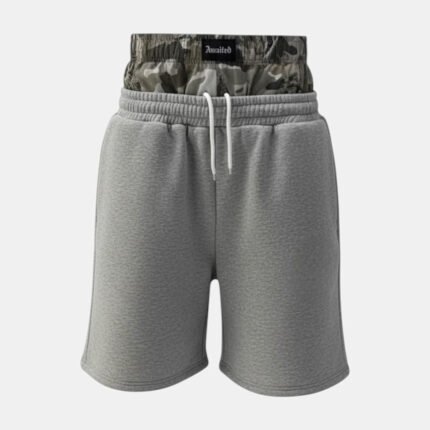 Y2K Double Waist Grey Jorts