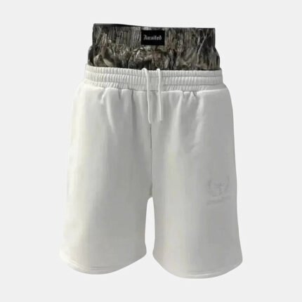 Y2K Double Waist White Jorts