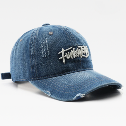 Y2K Embroidered Denim Cap