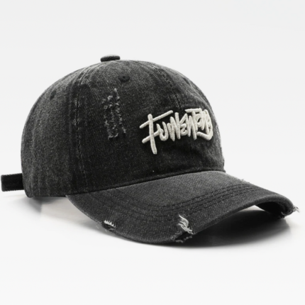 Y2K Embroidered Denim Cap