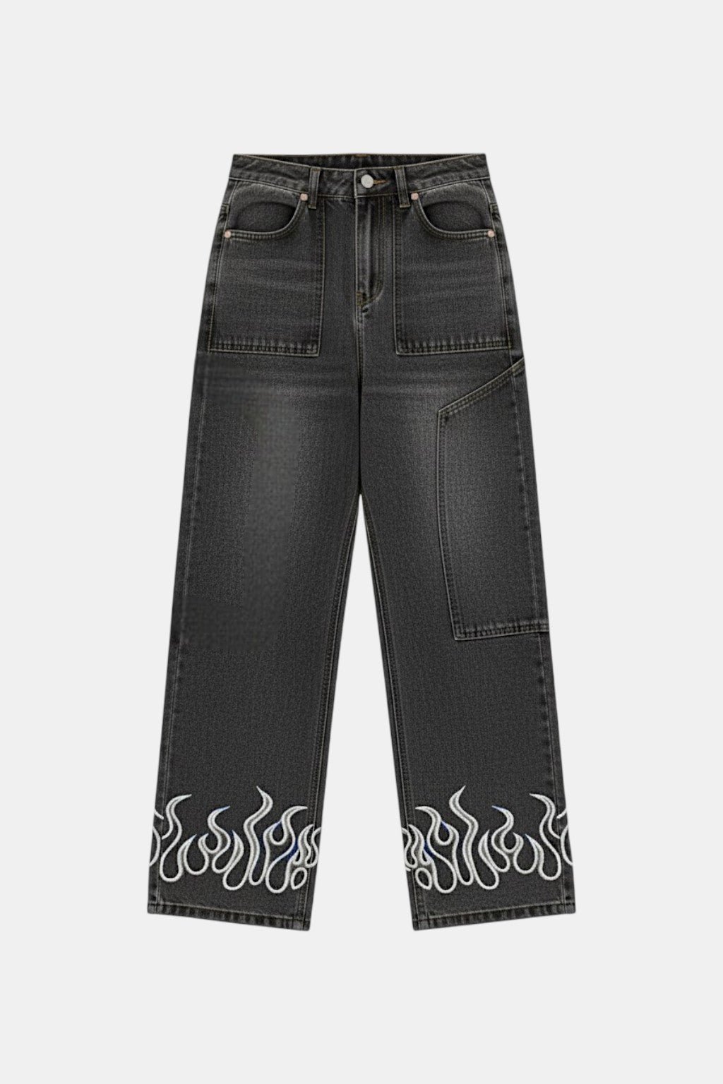 Y2K Flamme Jeans Noir Y2K Flamme Jeans Noir