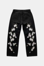 Y2K Jean Cherry Blossom Black