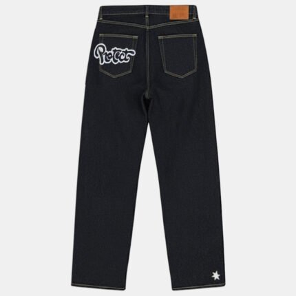 Y2K Jean Grunge Black