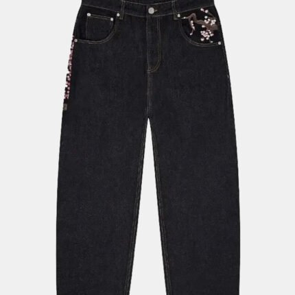 Y2K Jean Japonais Imprimé