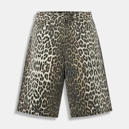 Y2K Leopard Jorts