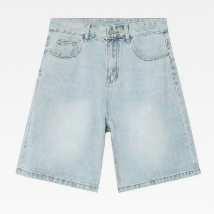Y2K Light Blue Denim Shorts Mens