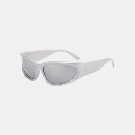 Y2K Lunette Gorpcore Blanc Sunglasses