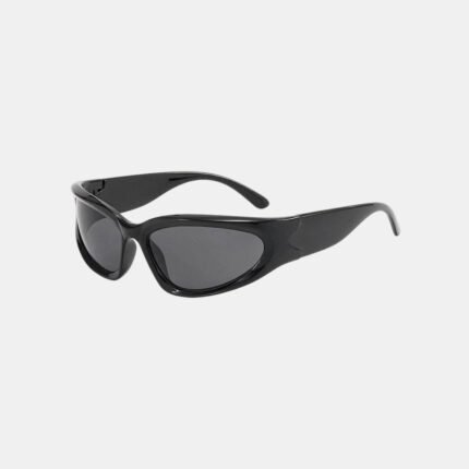 Y2K Lunette Gorpcore Noir Brillant Sunglasses
