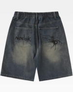 Y2K Spider Denim Shorts