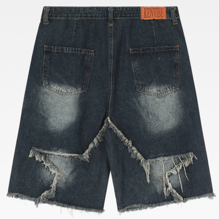 Y2K Star Shorts Denim