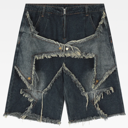 Y2K Star Shorts Denim