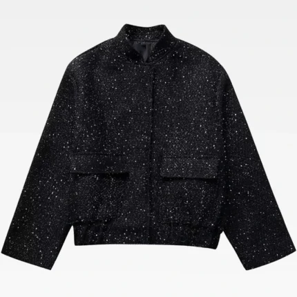 Y2K Black Glitter Jacket