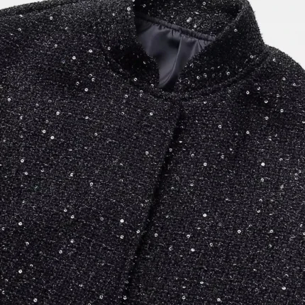 Y2K Black Glitter Jacket