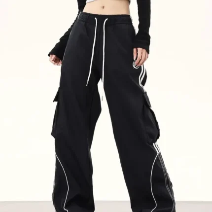 Y2K Cargo Track Pants Women