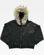 Y2K Fur Hood Hoodie