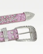 Y2K Pink Rhinestone Belt